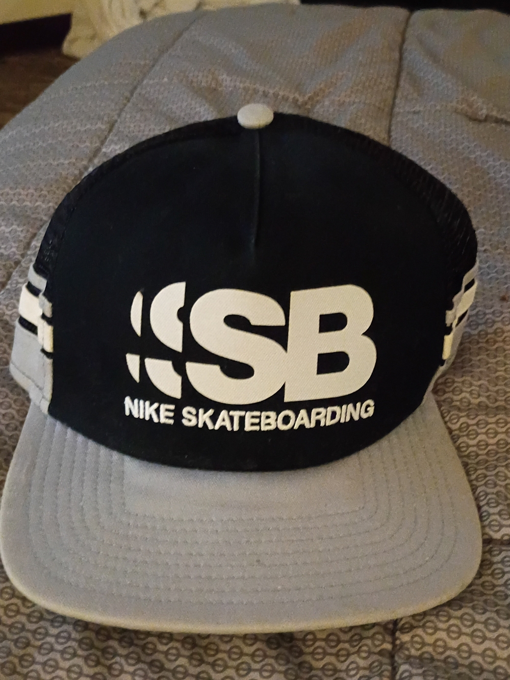 Nike SB Black and Gray Skateboard Trucker Hat